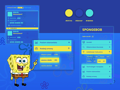 Design system inspired by SpongeBob design graphic design typography ui ux