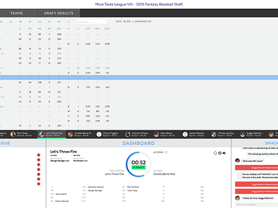 Yahoo! Fantasy Draft Redesign by Todd Zlab on Dribbble
