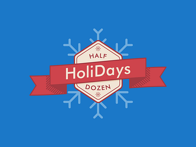 Holiday Logo contest holiday logo ribbon snowflake winter