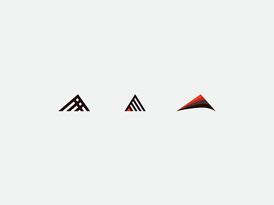 RIP a logo logo mark monoline pyramid simple sword