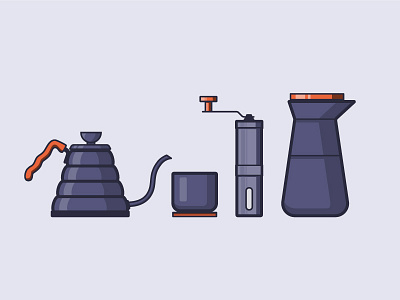 Coffee Icons coffee coffee mug espresso grinder icons illustration line mug
