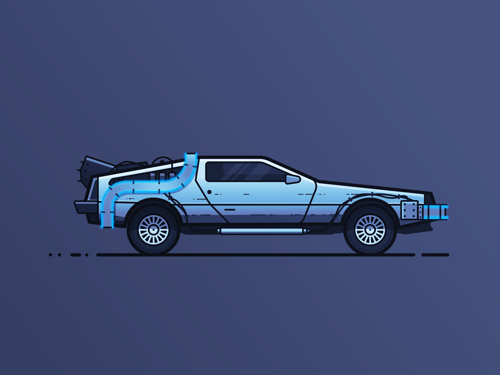 Delorean by Todd Zlab on Dribbble