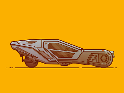 Blade Runner blade runner blade runner 2049 car dystopian flying car futuristic illustration line illustration spinner vehicle