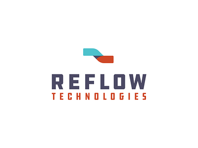 Reflow Logo Concept cipp logo logo design pipe pipe repair reflow technologies technology trenchless trenchless rehab