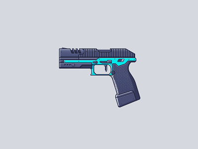 Apex Legends - P2020 apex apex legends battle royale gun illustration legends line illustration p2020 pistol video games weapon