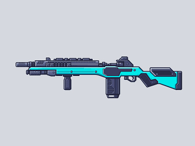 Apex Legends - G7 Scout apex legends battle royale g7 scout gun illustration line illustration rifle video games weapon