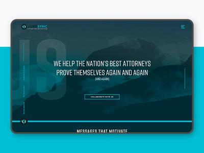 JurySync Website attorney jury jurysync law litigation product design web website