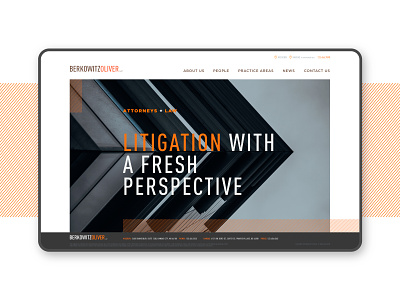 Berkowitz Oliver Homepage homepage litigation product design ui uiux web design website