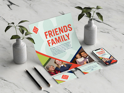 Friends and Family WAC Corporate Campaign art direction business card business card design campaign corporate corporate branding corporate design corporate flyer email design poster social design social media design