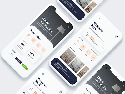 Home Automation App app design design ui ux