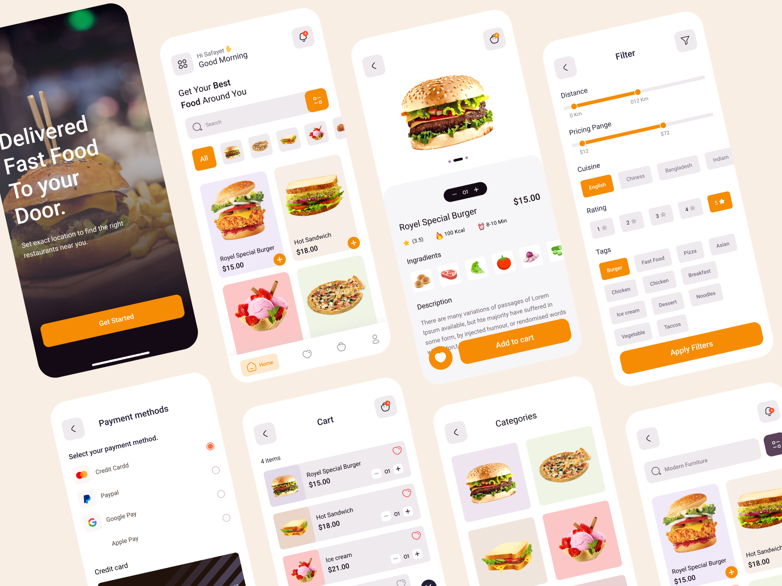 Food Delivery App by Raja Waleed on Dribbble