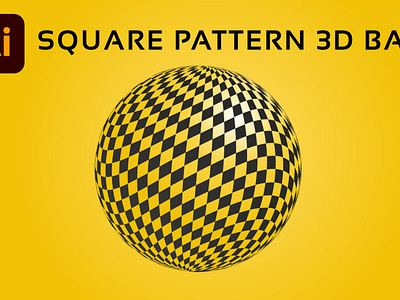 Square Pattern 3D Ball | Tutorial
