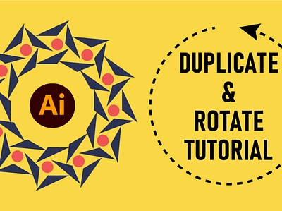 Duplicate & Rotate objects precisely adobe illustrator design duplicate graphic design rotate tutorials vector