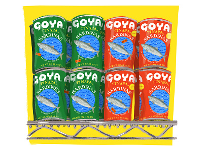 Goya Sardinas digital art drawing food food illustration illustration photoshop