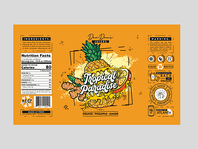 Tropical Juice label