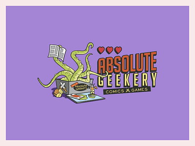 Geekery Logo boardgames comics games geek logo
