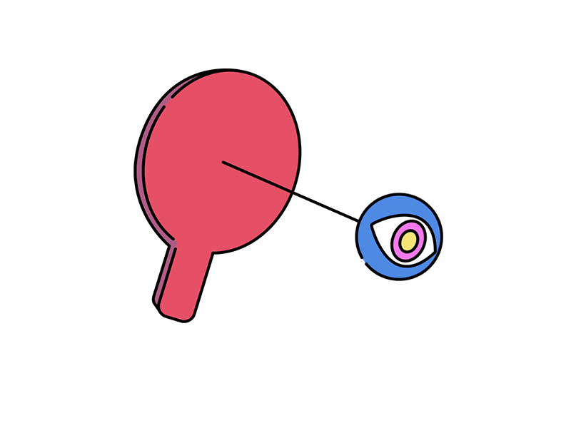 eyeball sticker animation 2d illustration