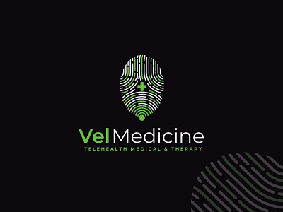 Logo Design - Vel Medicine flat logo design hospital logo logo design logodesign medical logo minimalist logo telemedicine unique logo