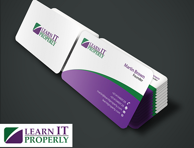 Business Card Design - Learn IT Properly business card design business card mockup business cards businesscard clean business card elegant business card simple business card