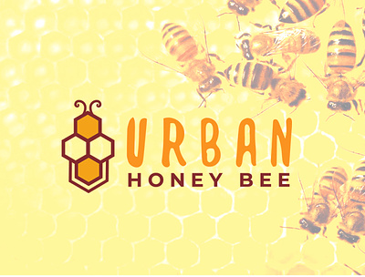 Logo - Urban Honey Bee honey bee honeybee logo logodesign stationery design