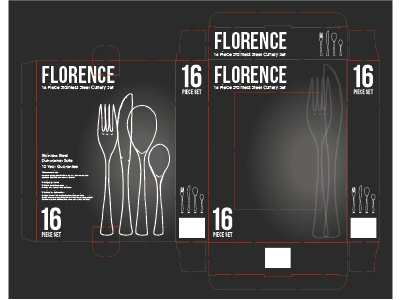 Florence cutlery cutlery design packaging design