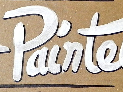 Hand Lettering hand lettered hand painted lettering paint sign typography