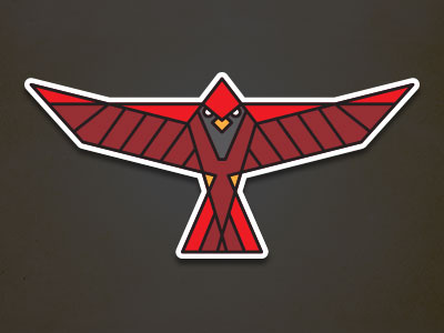 Cardinal Color Varient icon logo sticker
