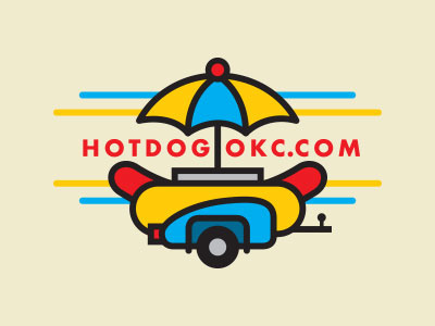 Hotdogokc icon logo logo mark ok okc oklahoma sticker