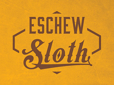 Sloth Poster poster typography