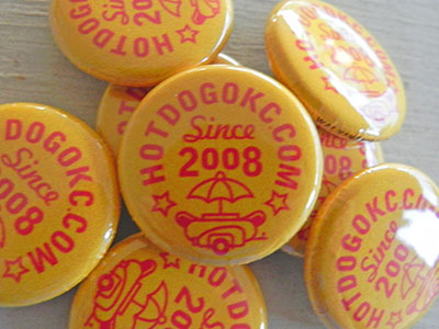 Hotdog Buttons button icon logo logo mark ok okc oklahoma