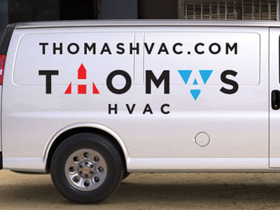 Thomas Hvac Van icon logo logo mark logotype minimal simple vehicle