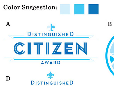 Distinguished Citizen Logos award logo logo mark minimal ok okc simple