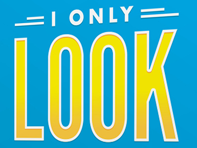 I Only Look Stupid - Book book business type typography