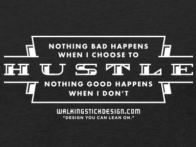 Hustle - Nothing Bad logo saying shirt t shirt tshirt type typography