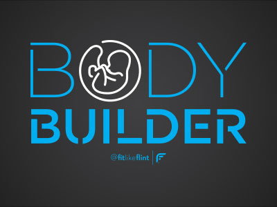 Body Builder continuous line logo logo mark minimal simple