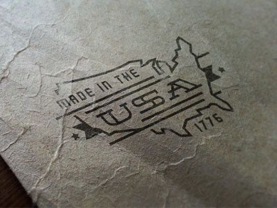 Made In The USA badge logo logo mark minimal simple stamp thicklines