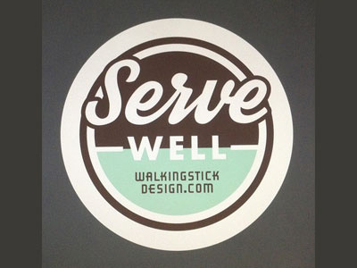 Serve Well Button