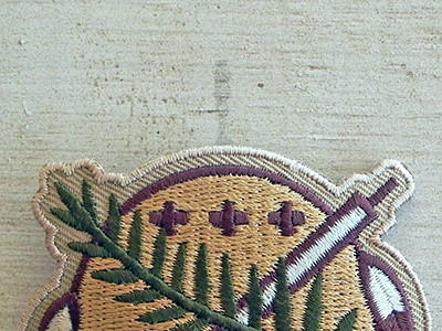 Osage Shield Patch Woodland by Clint Walkingstick