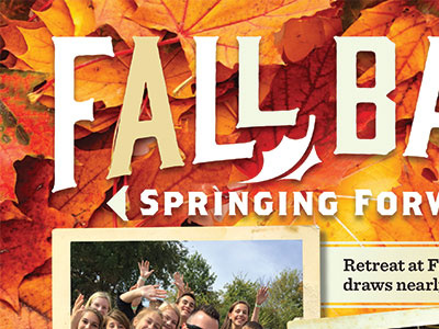 Fall Back type typography