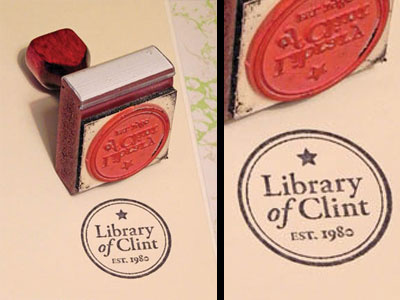 Library of Clint logo personal project stamp