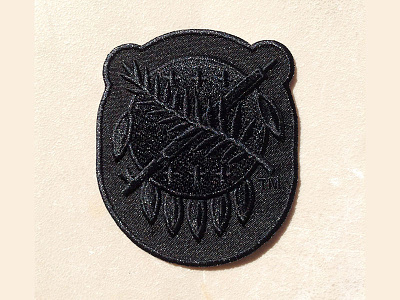 Osage Shield Patch Black logo mark minimal monowidth okie oklahoma patch thicklines