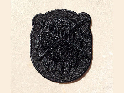 Osage Shield Patch Black
