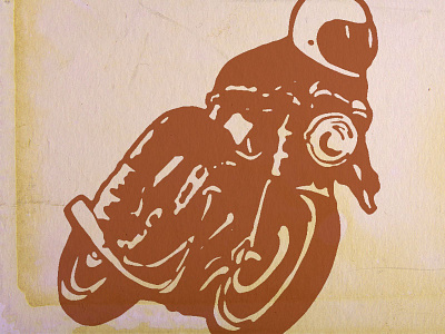 Brown Bike bike draw drawing fast illustration motorcycle pen pencil