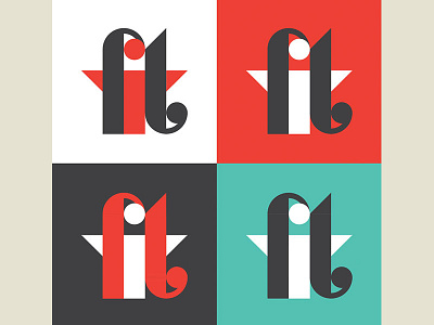 Fit Logo lettering logo simple type