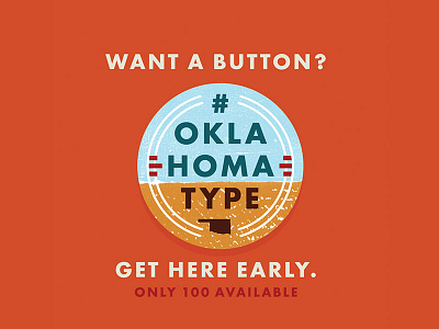 Aigaok Oklahoma Type Week Button Aiga