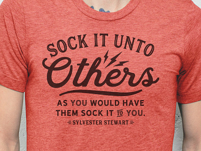 Sock It minimal type typography