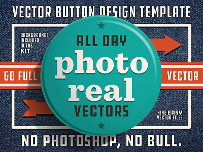 Vector Button Design Template