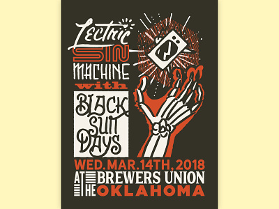 Lectric Sin Machine + Black Suit Days poster