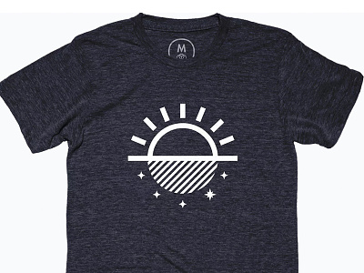 Glows In The Dark branding grind hustle logo logos sun sunrise sunset sunshine thicklines tshirt