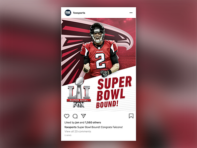 SBLI Social Graphics - Falcons graphic design